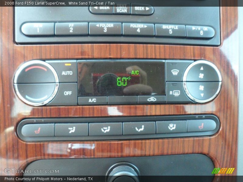 White Sand Tri-Coat / Tan 2008 Ford F150 Lariat SuperCrew