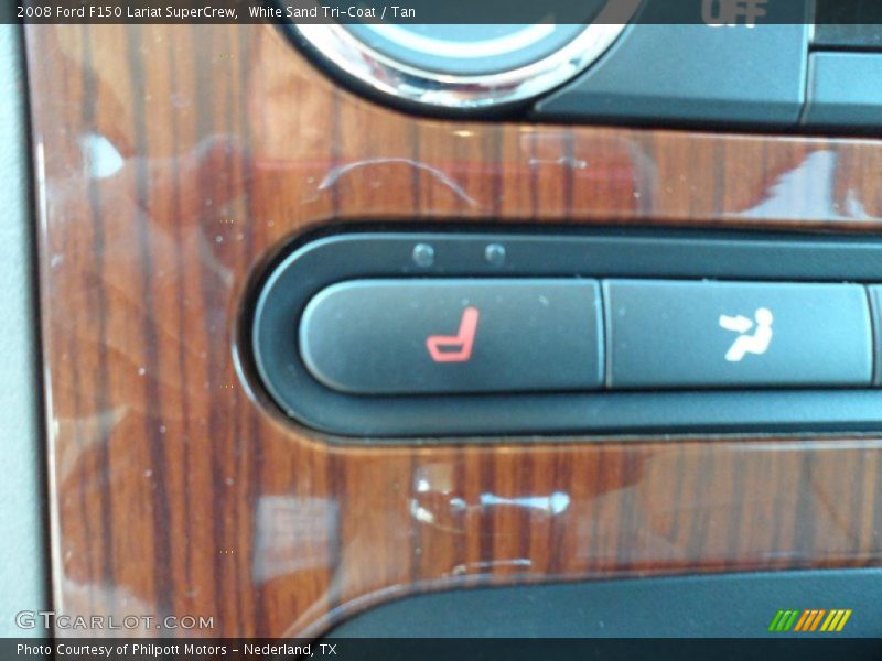 White Sand Tri-Coat / Tan 2008 Ford F150 Lariat SuperCrew
