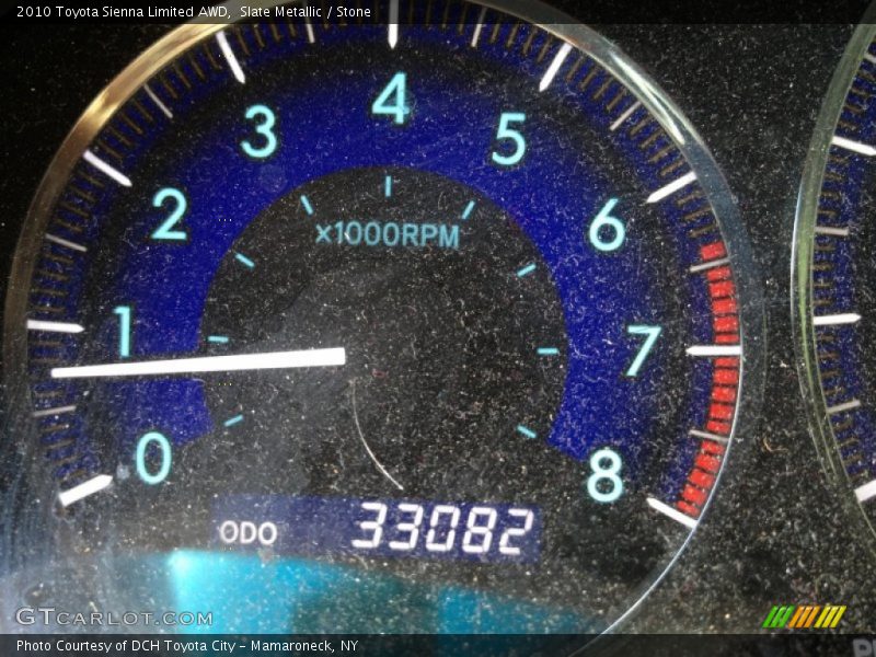 Slate Metallic / Stone 2010 Toyota Sienna Limited AWD