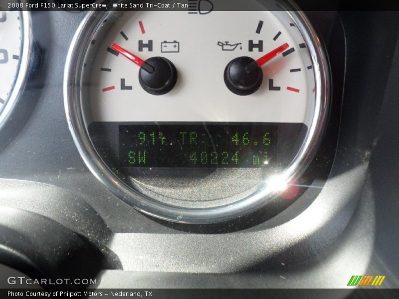 White Sand Tri-Coat / Tan 2008 Ford F150 Lariat SuperCrew