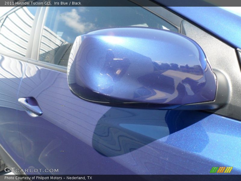 Iris Blue / Black 2011 Hyundai Tucson GLS