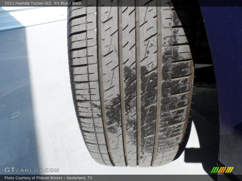 Iris Blue / Black 2011 Hyundai Tucson GLS