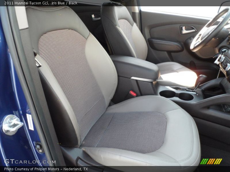 Iris Blue / Black 2011 Hyundai Tucson GLS
