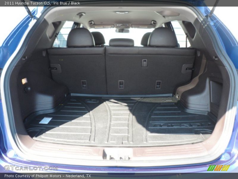 Iris Blue / Black 2011 Hyundai Tucson GLS