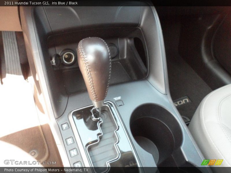 Iris Blue / Black 2011 Hyundai Tucson GLS