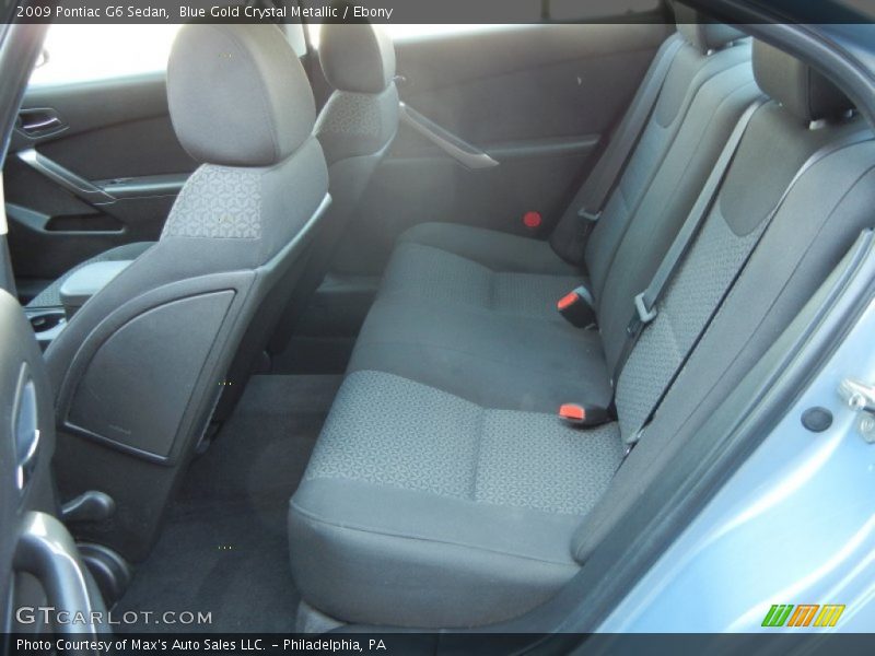 Blue Gold Crystal Metallic / Ebony 2009 Pontiac G6 Sedan