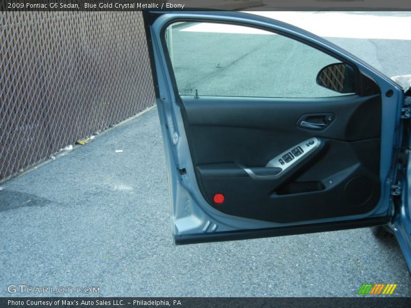 Blue Gold Crystal Metallic / Ebony 2009 Pontiac G6 Sedan
