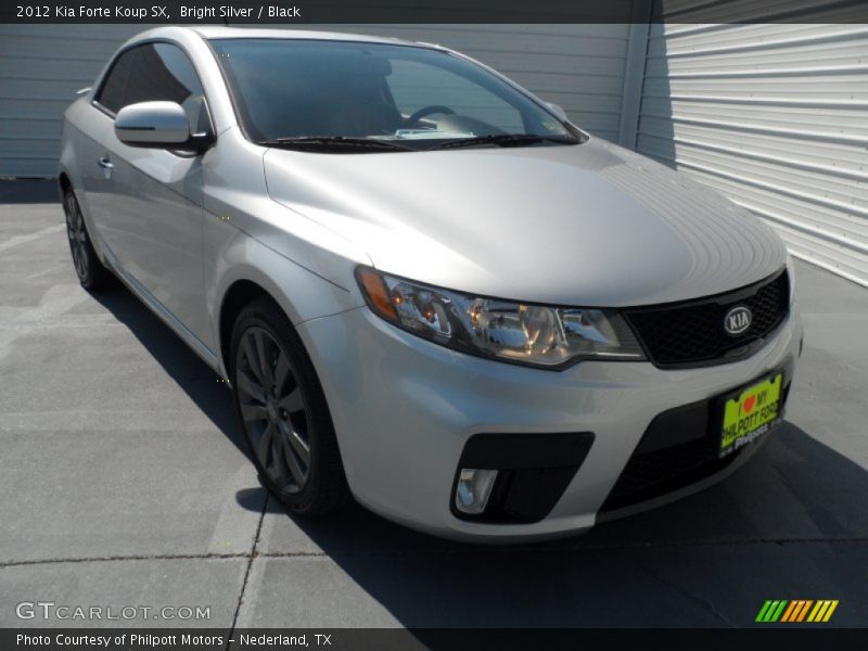 Bright Silver / Black 2012 Kia Forte Koup SX