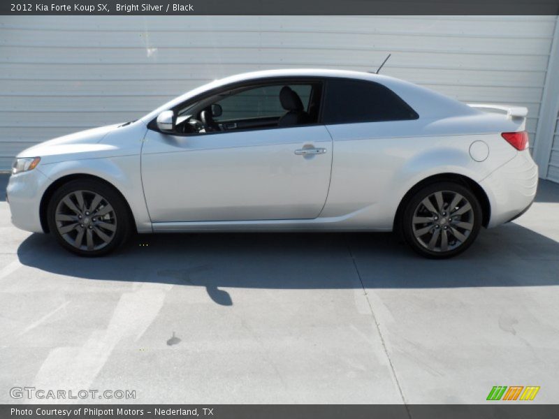 Bright Silver / Black 2012 Kia Forte Koup SX