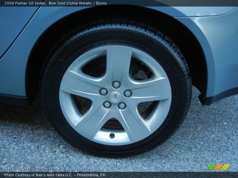 Blue Gold Crystal Metallic / Ebony 2009 Pontiac G6 Sedan