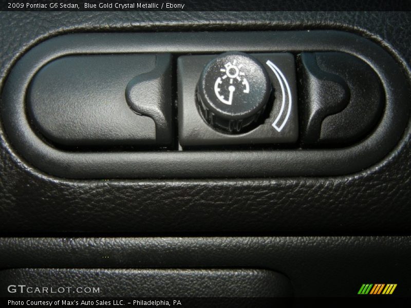 Blue Gold Crystal Metallic / Ebony 2009 Pontiac G6 Sedan