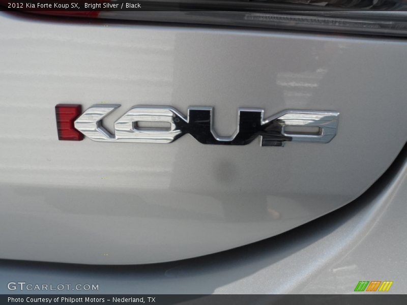 Bright Silver / Black 2012 Kia Forte Koup SX