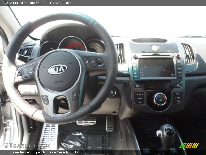 Bright Silver / Black 2012 Kia Forte Koup SX