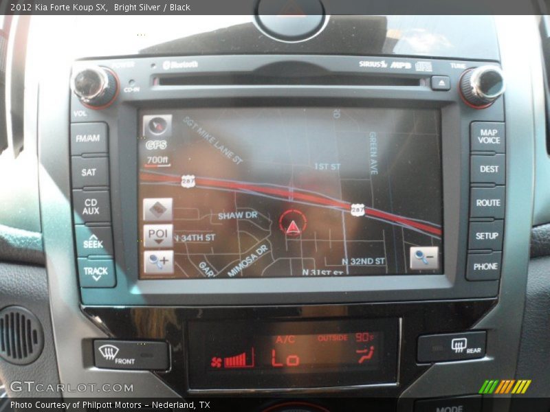 Bright Silver / Black 2012 Kia Forte Koup SX