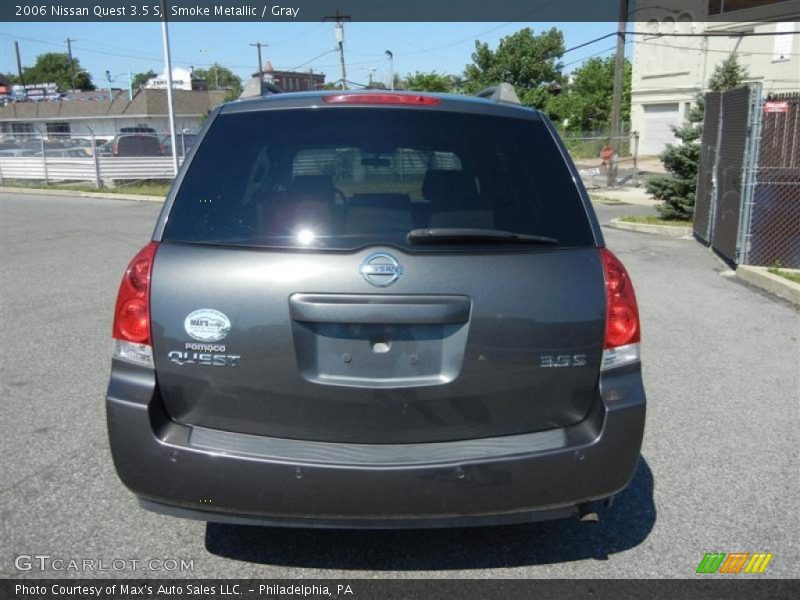 Smoke Metallic / Gray 2006 Nissan Quest 3.5 S