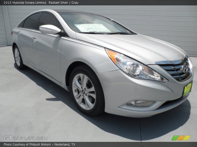 Radiant Silver / Gray 2013 Hyundai Sonata Limited