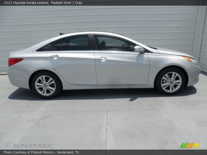 Radiant Silver / Gray 2013 Hyundai Sonata Limited