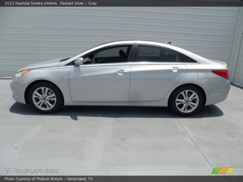 Radiant Silver / Gray 2013 Hyundai Sonata Limited
