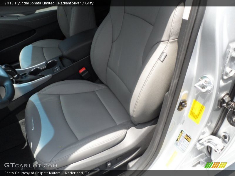 Radiant Silver / Gray 2013 Hyundai Sonata Limited