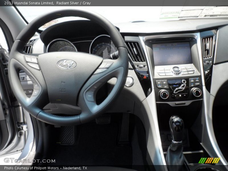 Radiant Silver / Gray 2013 Hyundai Sonata Limited