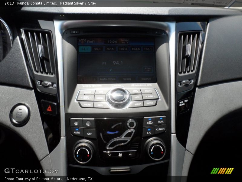 Radiant Silver / Gray 2013 Hyundai Sonata Limited