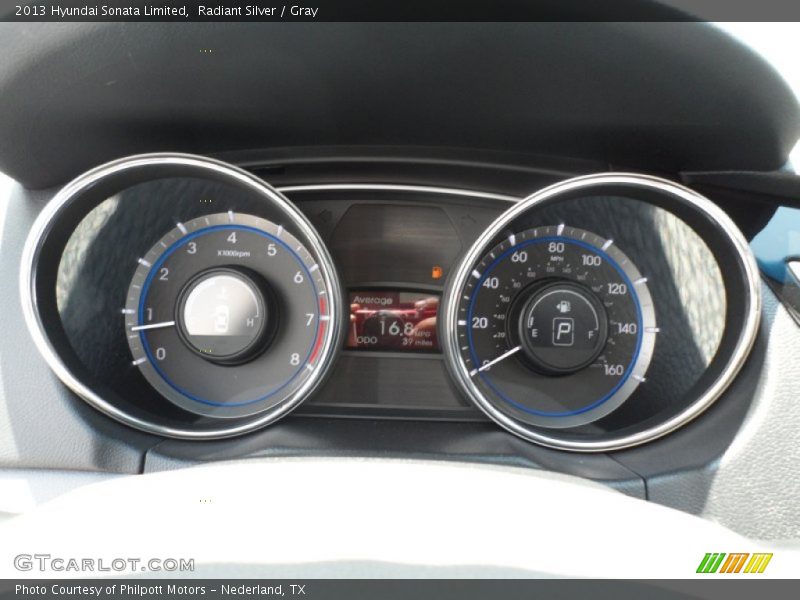 Radiant Silver / Gray 2013 Hyundai Sonata Limited
