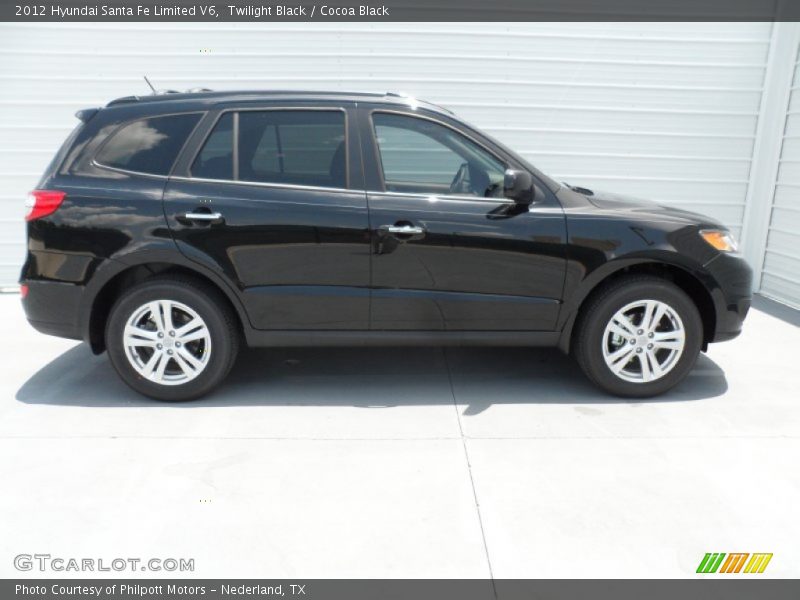 Twilight Black / Cocoa Black 2012 Hyundai Santa Fe Limited V6