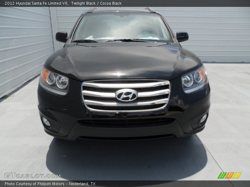 Twilight Black / Cocoa Black 2012 Hyundai Santa Fe Limited V6