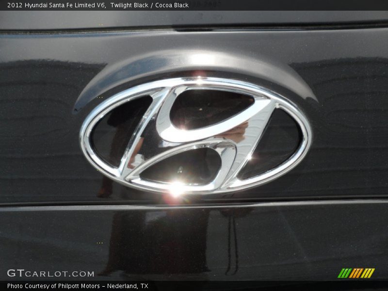 Twilight Black / Cocoa Black 2012 Hyundai Santa Fe Limited V6