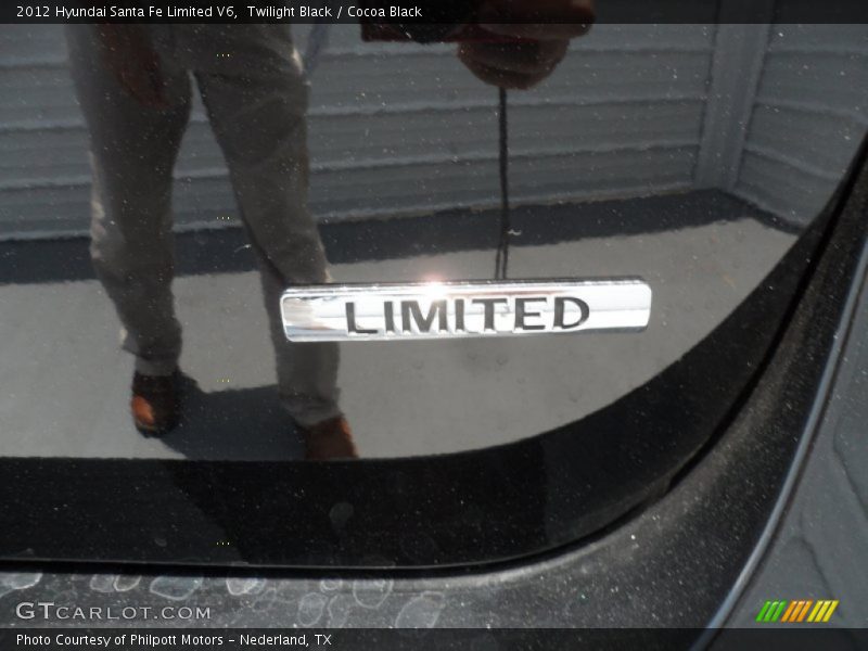 Twilight Black / Cocoa Black 2012 Hyundai Santa Fe Limited V6