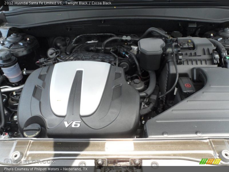 Twilight Black / Cocoa Black 2012 Hyundai Santa Fe Limited V6