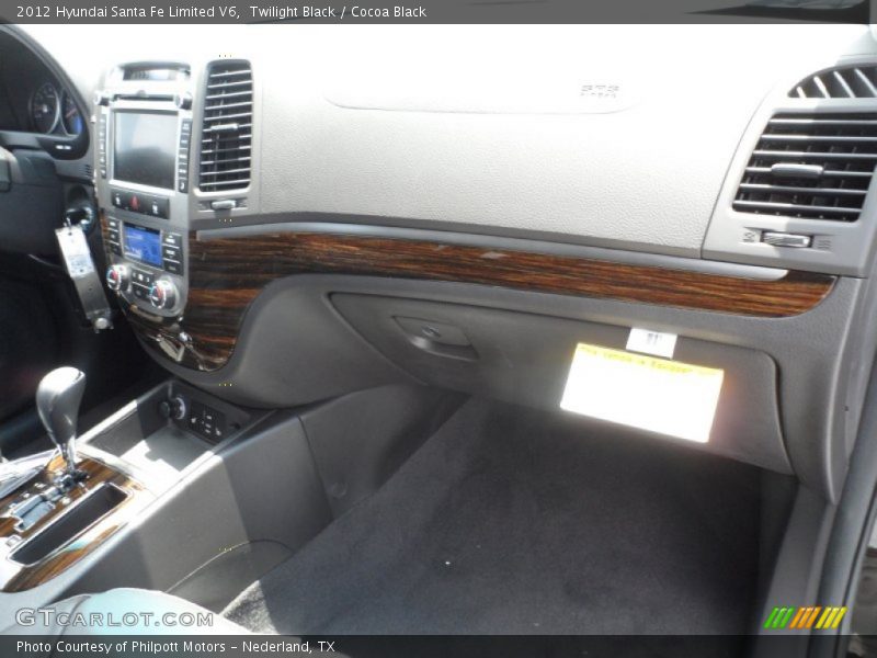 Twilight Black / Cocoa Black 2012 Hyundai Santa Fe Limited V6