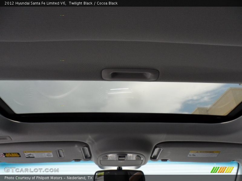 Twilight Black / Cocoa Black 2012 Hyundai Santa Fe Limited V6