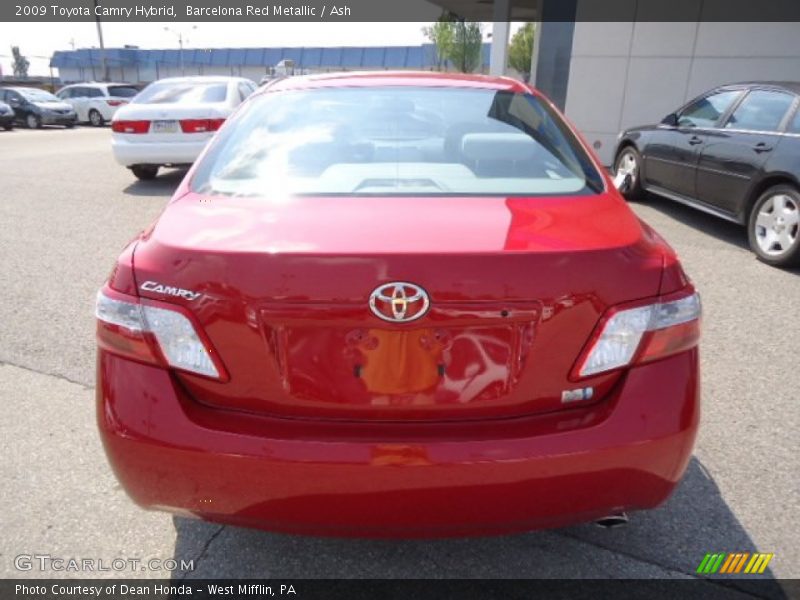 Barcelona Red Metallic / Ash 2009 Toyota Camry Hybrid