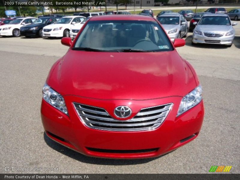 Barcelona Red Metallic / Ash 2009 Toyota Camry Hybrid