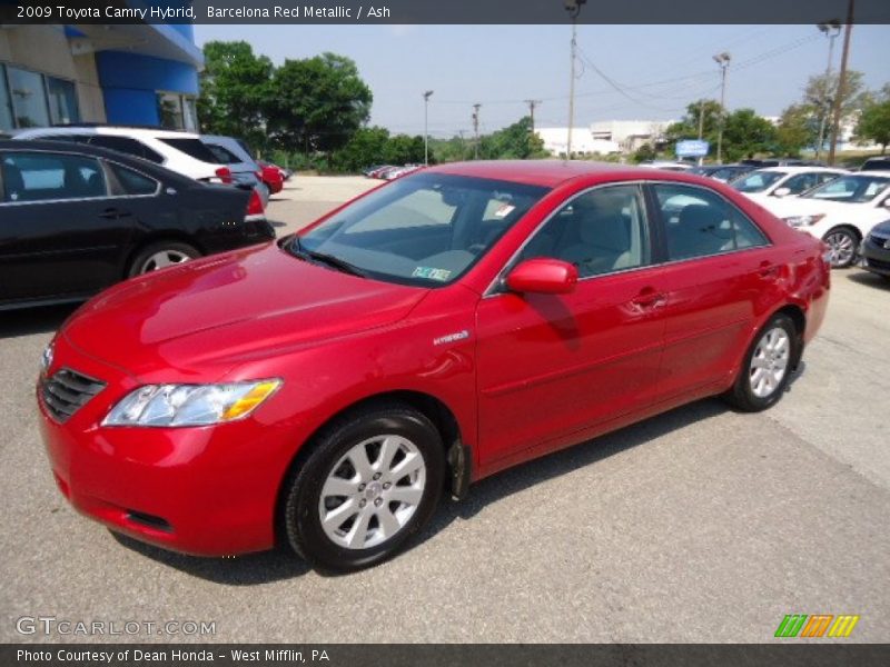 Barcelona Red Metallic / Ash 2009 Toyota Camry Hybrid