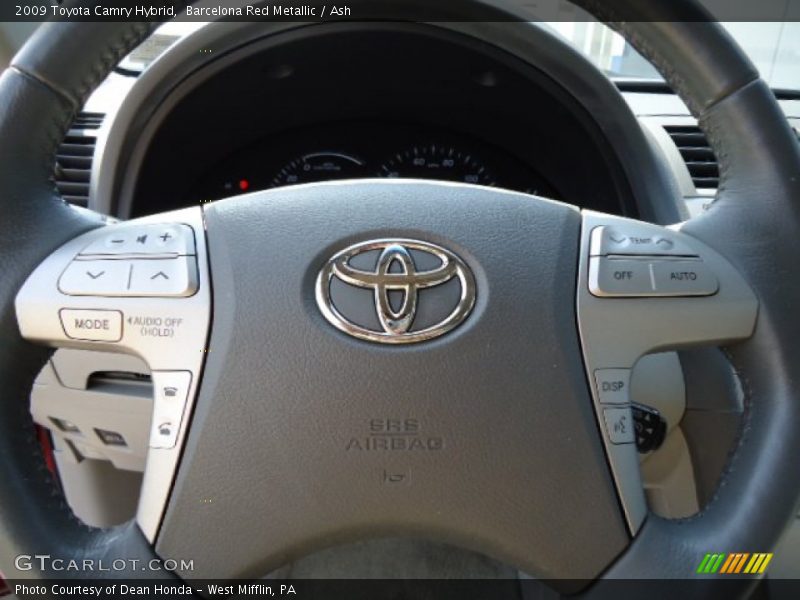Barcelona Red Metallic / Ash 2009 Toyota Camry Hybrid