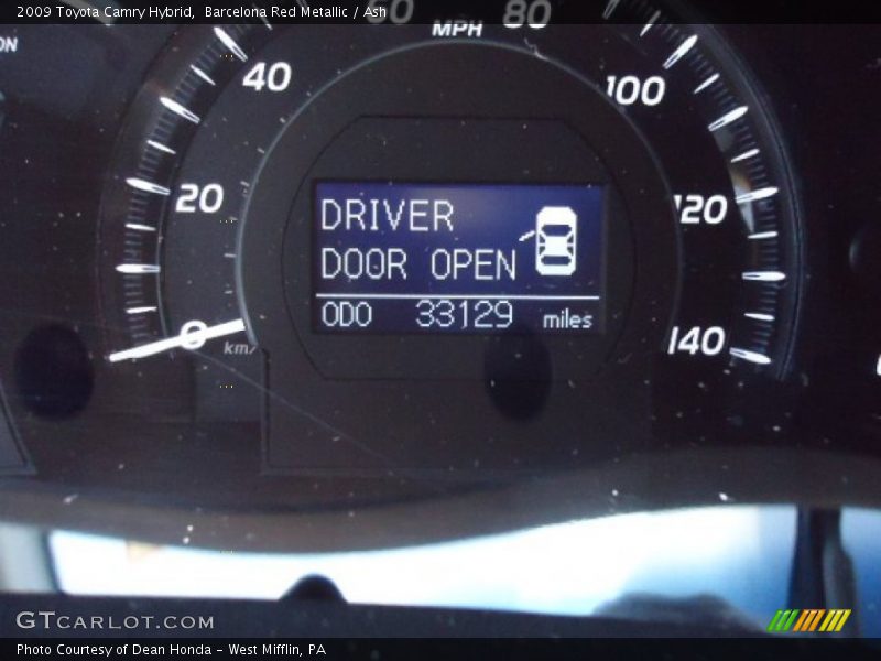 Barcelona Red Metallic / Ash 2009 Toyota Camry Hybrid