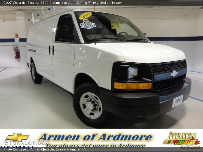 Summit White / Medium Pewter 2007 Chevrolet Express 3500 Commercial Van
