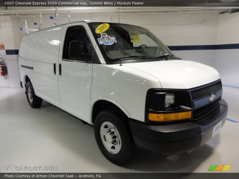 Summit White / Medium Pewter 2007 Chevrolet Express 3500 Commercial Van