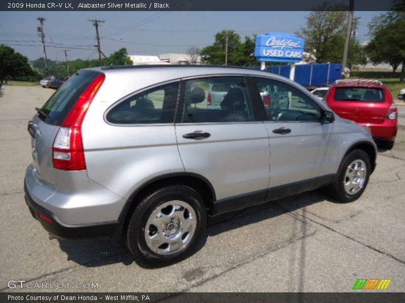 Alabaster Silver Metallic / Black 2009 Honda CR-V LX