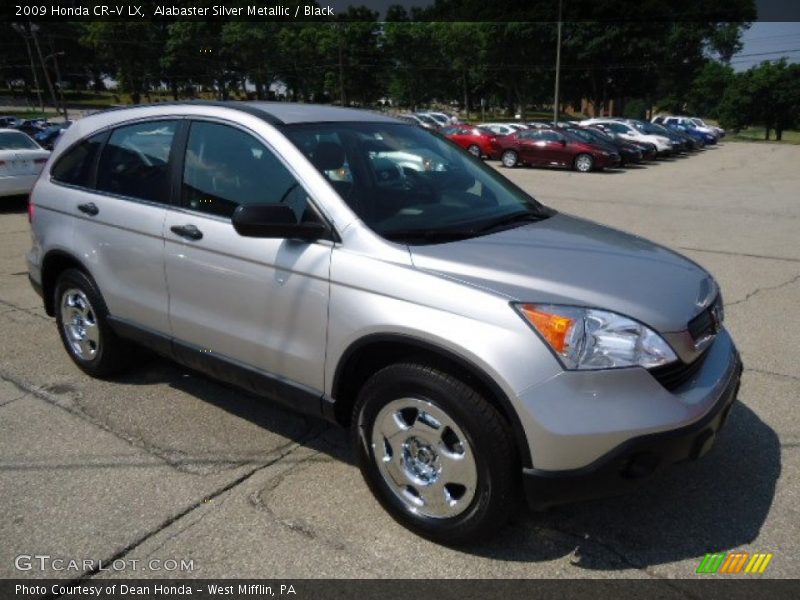 Alabaster Silver Metallic / Black 2009 Honda CR-V LX