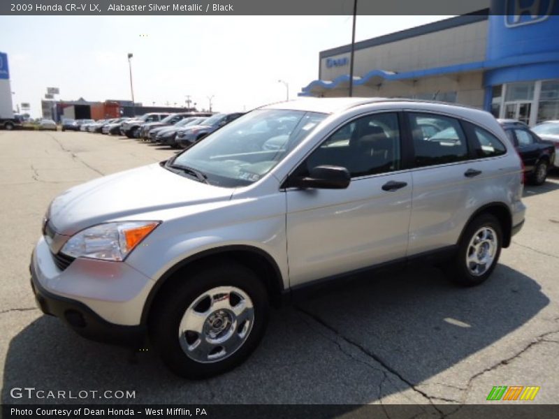 Alabaster Silver Metallic / Black 2009 Honda CR-V LX