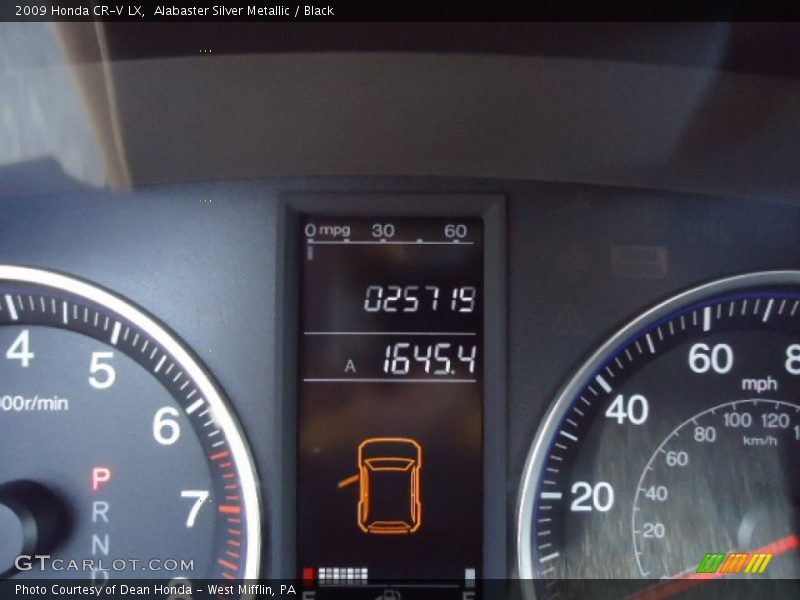 Alabaster Silver Metallic / Black 2009 Honda CR-V LX