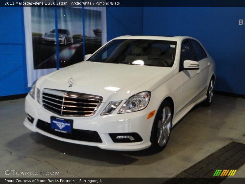 Arctic White / Almond/Black 2011 Mercedes-Benz E 350 Sedan
