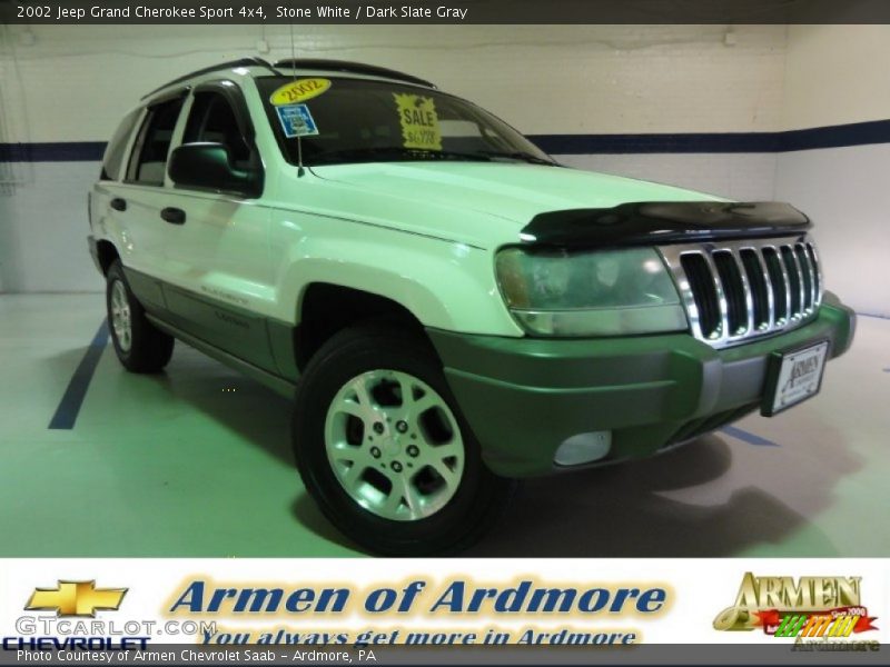 Stone White / Dark Slate Gray 2002 Jeep Grand Cherokee Sport 4x4