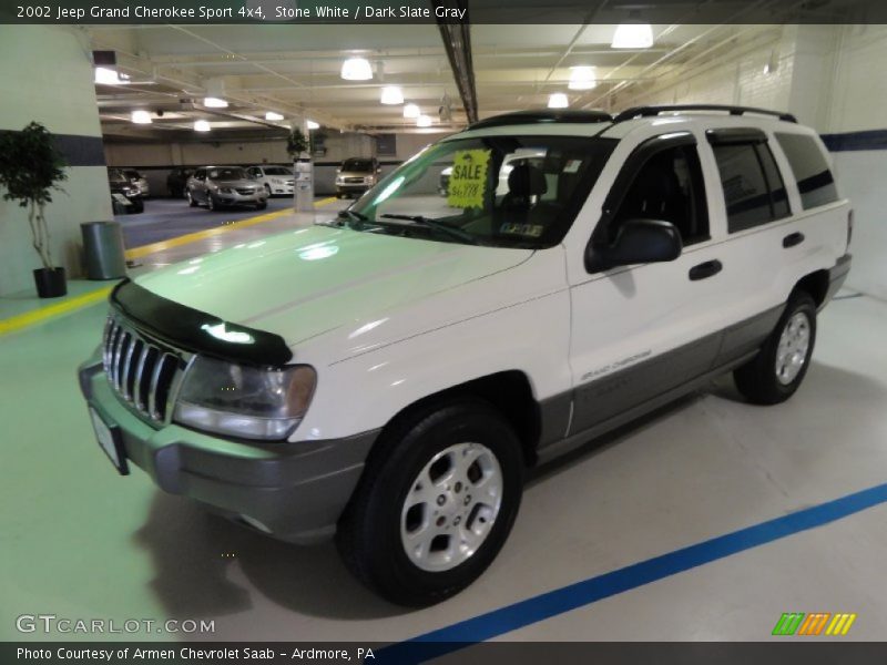 Stone White / Dark Slate Gray 2002 Jeep Grand Cherokee Sport 4x4