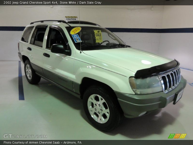Stone White / Dark Slate Gray 2002 Jeep Grand Cherokee Sport 4x4