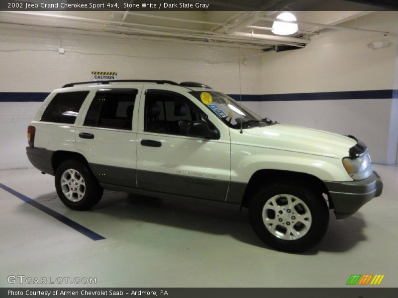 Stone White / Dark Slate Gray 2002 Jeep Grand Cherokee Sport 4x4