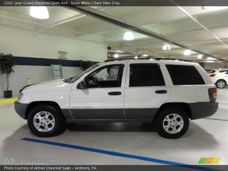Stone White / Dark Slate Gray 2002 Jeep Grand Cherokee Sport 4x4